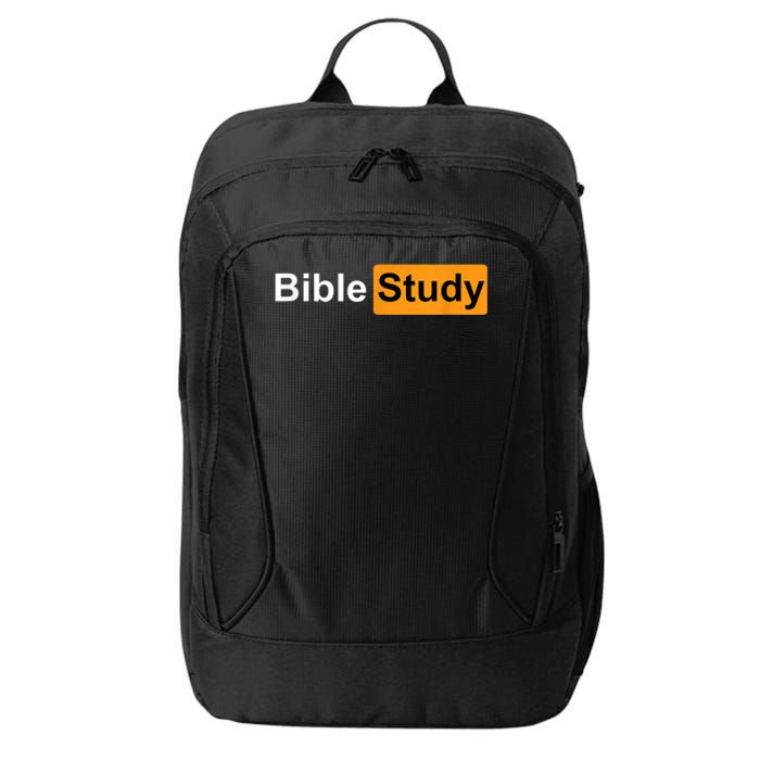 Bible Study Hub Logo Funny Sarcastic Adult Humor City Backpack