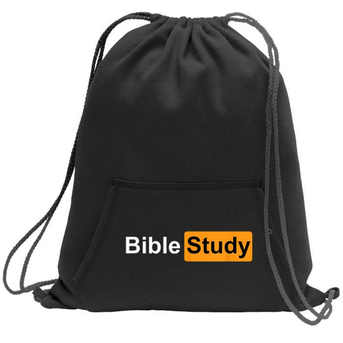 Bible Study Hub Logo Funny Sarcastic Adult Humor Sweatshirt Cinch Pack Bag