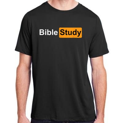 Bible Study Hub Logo Funny Sarcastic Adult Humor Adult ChromaSoft Performance T-Shirt