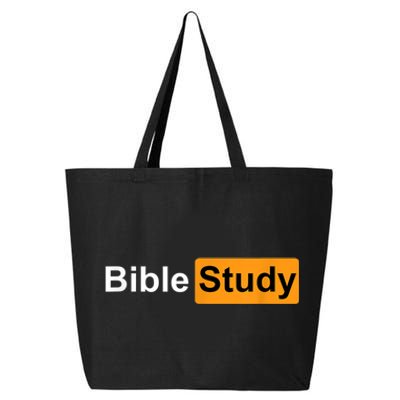 Bible Study Hub Logo Funny Sarcastic Adult Humor 25L Jumbo Tote