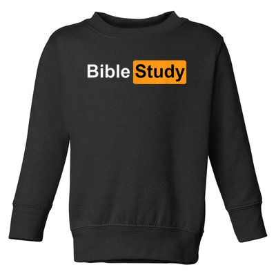 Bible Study Hub Logo Funny Sarcastic Adult Humor Toddler Sweatshirt