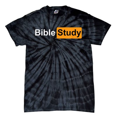 Bible Study Hub Logo Funny Sarcastic Adult Humor Tie-Dye T-Shirt