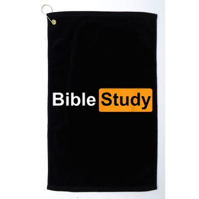 Bible Study Hub Logo Funny Sarcastic Adult Humor Platinum Collection Golf Towel