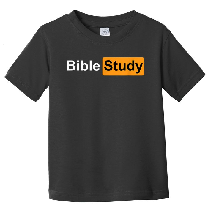 Bible Study Hub Logo Funny Sarcastic Adult Humor Toddler T-Shirt