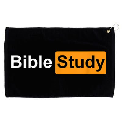 Bible Study Hub Logo Funny Sarcastic Adult Humor Grommeted Golf Towel