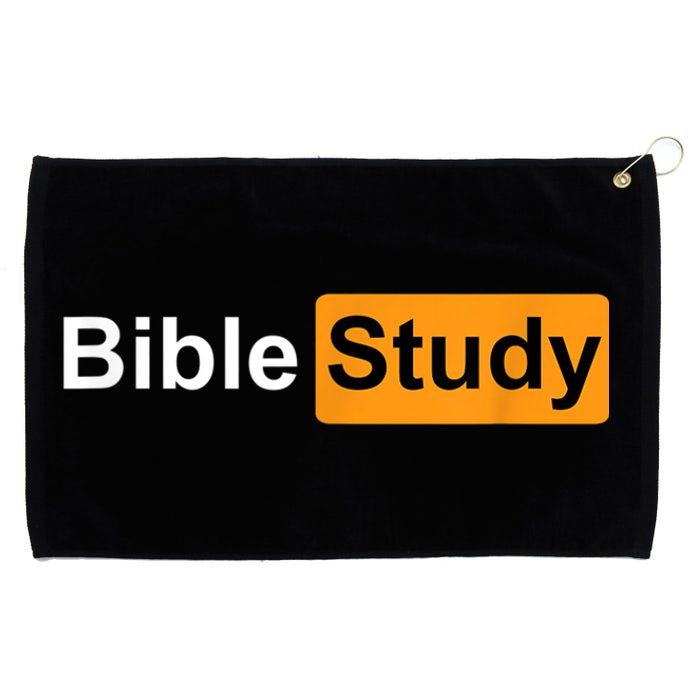 Bible Study Hub Logo Funny Sarcastic Adult Humor Grommeted Golf Towel