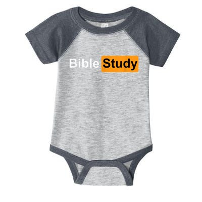 Bible Study Hub Logo Funny Sarcastic Adult Humor Infant Baby Jersey Bodysuit