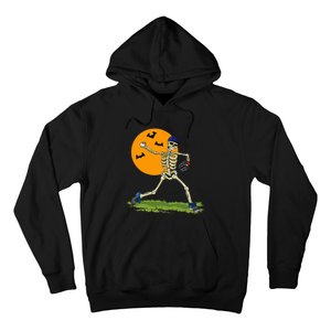 Baseball Skeleton Halloween Baseball Hoodie