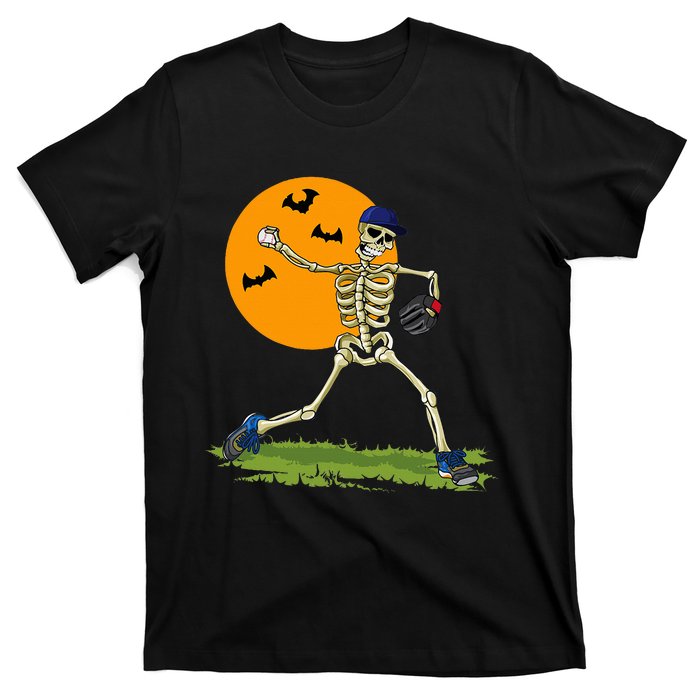 Baseball Skeleton Halloween Baseball T-Shirt