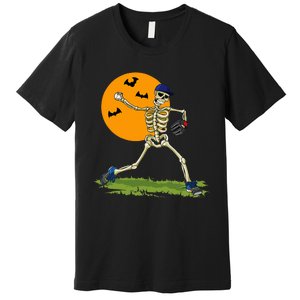 Baseball Skeleton Halloween Baseball Premium T-Shirt