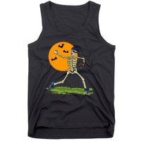 Baseball Skeleton Halloween Baseball Tank Top