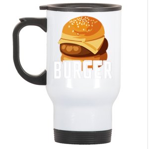 Burger Slider Hamburger Matching Food Bbq Grilling Gift Funny Gift Stainless Steel Travel Mug