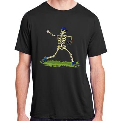 Baseball Skeleton Halloween Baseball Halloween Adult ChromaSoft Performance T-Shirt