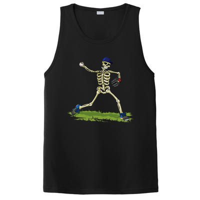 Baseball Skeleton Halloween Baseball Halloween PosiCharge Competitor Tank