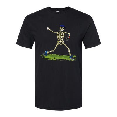 Baseball Skeleton Halloween Baseball Halloween Softstyle CVC T-Shirt