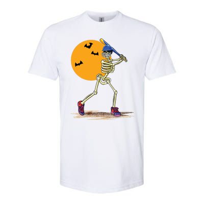 Baseball Skeleton Halloween Boy Baseball Halloween Softstyle® CVC T-Shirt