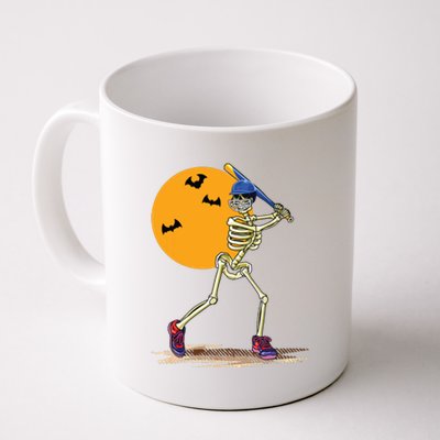 Baseball Skeleton Halloween Boy Baseball Halloween Coffee Mug