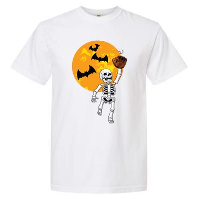 Baseball Skeleton Halloween Boy Baseball Halloween Garment-Dyed Heavyweight T-Shirt