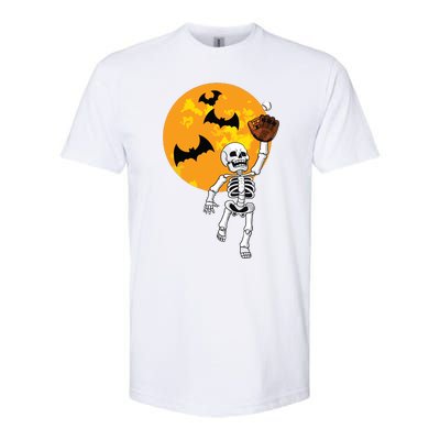 Baseball Skeleton Halloween Boy Baseball Halloween Softstyle CVC T-Shirt