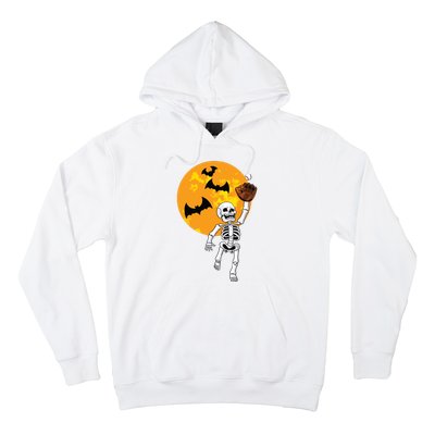 Baseball Skeleton Halloween Boy Baseball Halloween Hoodie