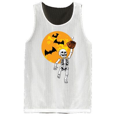 Baseball Skeleton Halloween Boy Baseball Halloween Mesh Reversible Basketball Jersey Tank