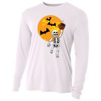 Baseball Skeleton Halloween Boy Baseball Halloween Cooling Performance Long Sleeve Crew