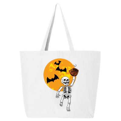 Baseball Skeleton Halloween Boy Baseball Halloween 25L Jumbo Tote