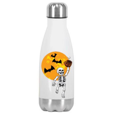 Baseball Skeleton Halloween Boy Baseball Halloween Stainless Steel Insulated Water Bottle