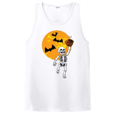 Baseball Skeleton Halloween Boy Baseball Halloween PosiCharge Competitor Tank