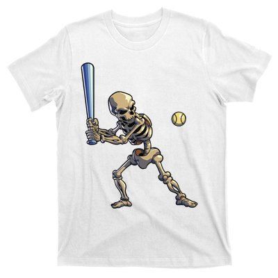 Baseball Skeleton Halloween Boy Baseball Halloween T-Shirt