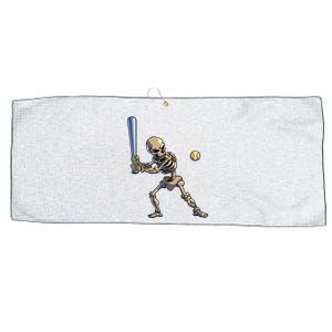 Baseball Skeleton Halloween Boy Baseball Halloween Large Microfiber Waffle Golf Towel