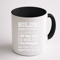 Building Superintendent Hardest Part Of My Job Mug