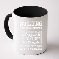 Building Superintendent Hardest Part Of My Job Mug