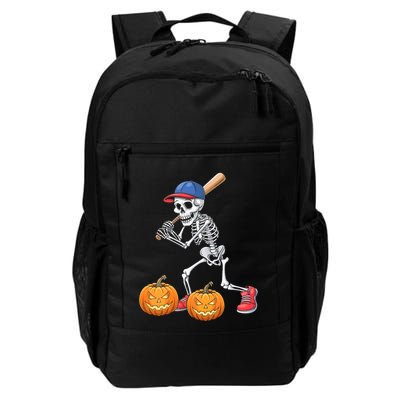 Baseball Skeleton Halloween Funny Baseball Halloween Backpack