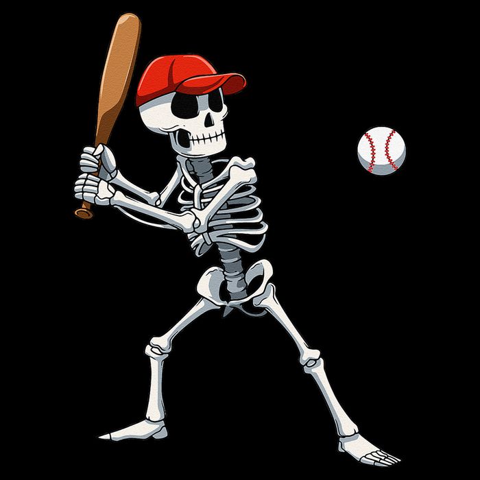 Baseball Skeleton Halloween Skeleton Playing Baseball Backpack