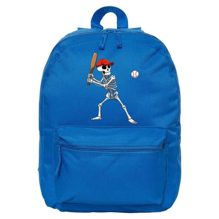 Baseball Skeleton Halloween Skeleton Playing Baseball 16 in Basic Backpack