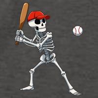 Baseball Skeleton Halloween Skeleton Playing Baseball Vector Backpack