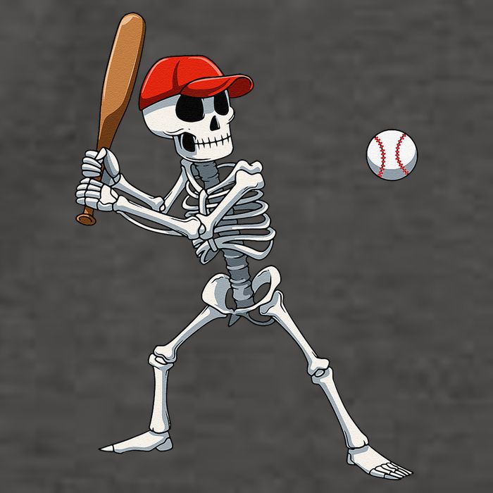 Baseball Skeleton Halloween Skeleton Playing Baseball Vector Backpack
