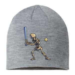 Baseball Skeleton Halloween Boy Baseball Halloween Sustainable Beanie