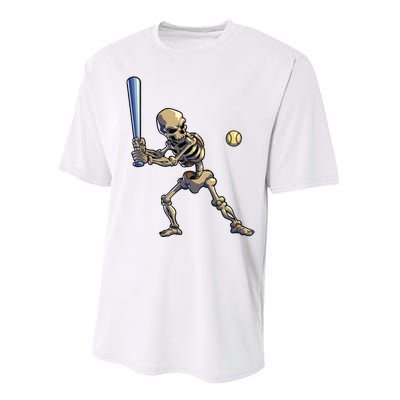 Baseball Skeleton Halloween Boy Baseball Halloween Performance Sprint T-Shirt