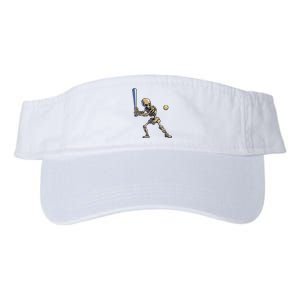 Baseball Skeleton Halloween Boy Baseball Halloween Valucap Bio-Washed Visor