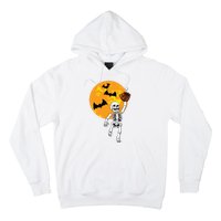 Baseball Skeleton Halloween Boy Baseball Hallowen Hoodie