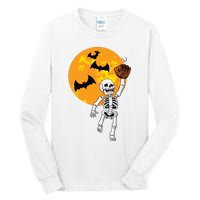 Baseball Skeleton Halloween Boy Baseball Hallowen Tall Long Sleeve T-Shirt