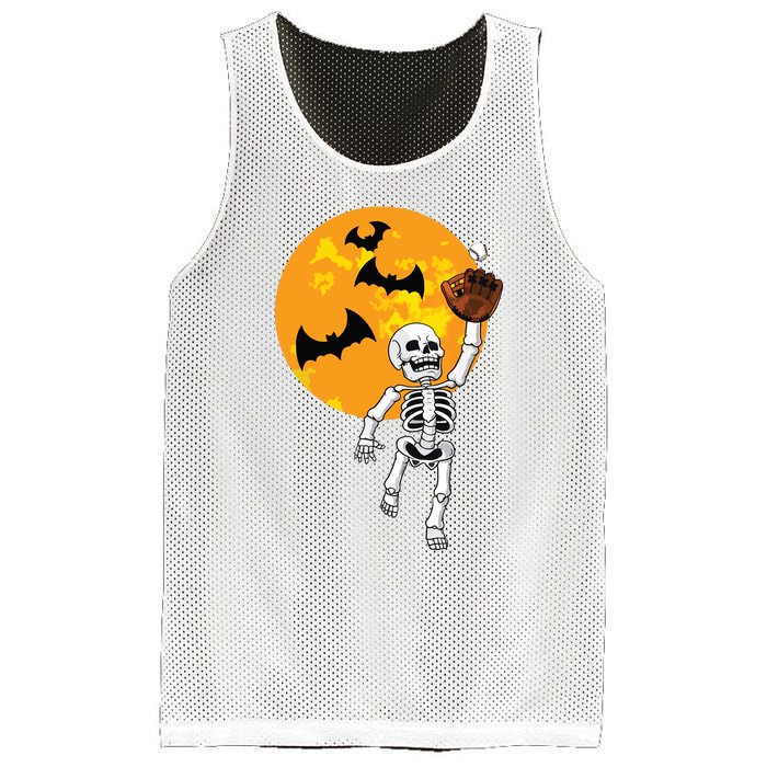 Baseball Skeleton Halloween Boy Baseball Hallowen Mesh Reversible Basketball Jersey Tank