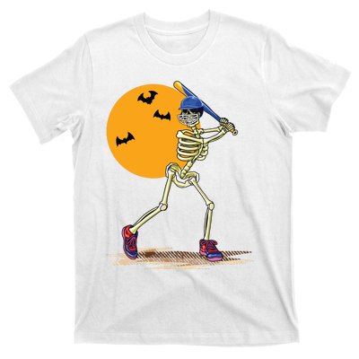 Baseball Skeleton Halloween Boy Baseball Halloween T-Shirt