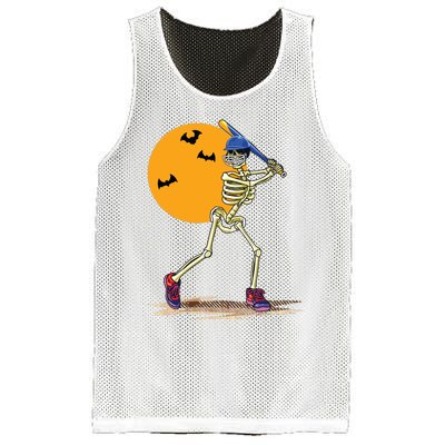 Baseball Skeleton Halloween Boy Baseball Halloween Mesh Reversible Basketball Jersey Tank