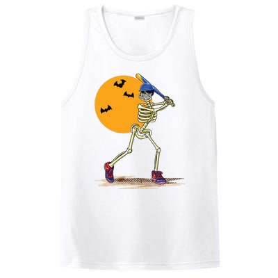 Baseball Skeleton Halloween Boy Baseball Halloween PosiCharge Competitor Tank