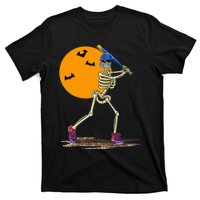 Baseball Skeleton Halloween Baseball Halloween T-Shirt