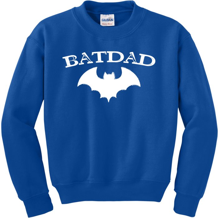 Batdad Super Hero Proud Dad Novelty Gift Costume Gift Kids Sweatshirt