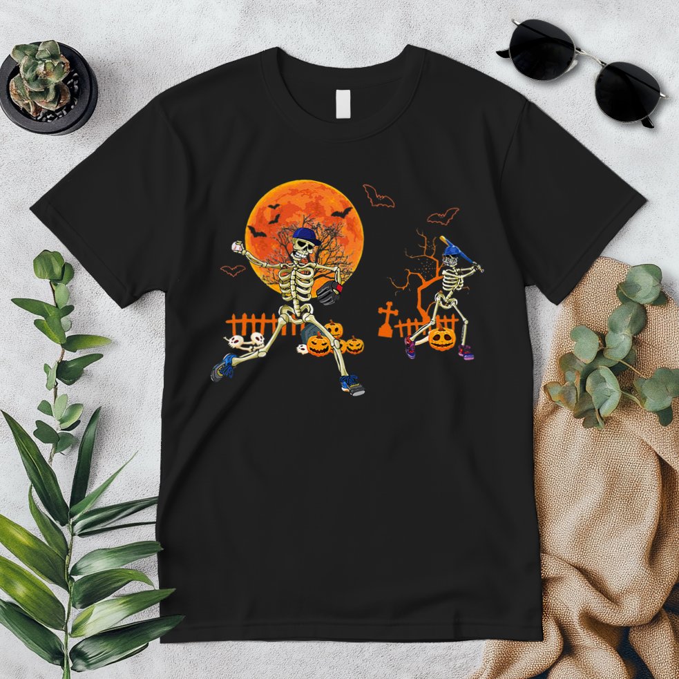 Baseball Skeleton Halloween Baseball Halloween Premium T-Shirt
